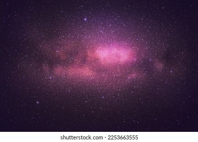 Night starry sky. Milky Way, stars and nebula. Space vector background