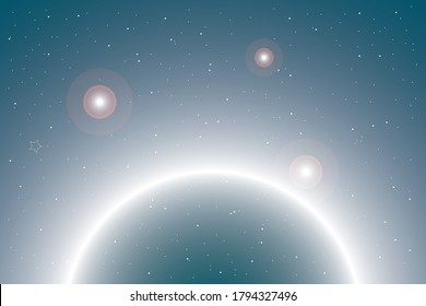 Night Starry Sky Moonlight Background