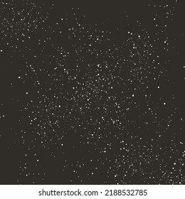 Night Starry Sky Seamless Patterns. Star Space Vector Backgrounds. Collection Abstract Black Textures with White Dots.