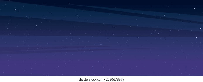 The night starry sky, showing a calm atmosphere and beauty 