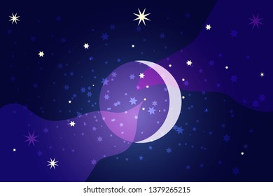 
Night starry sky, with stars