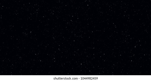 Night starry sky with stars and planets suitable as background - Vector