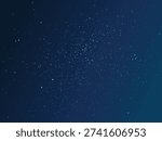 Night starry sky vector blue stars background design