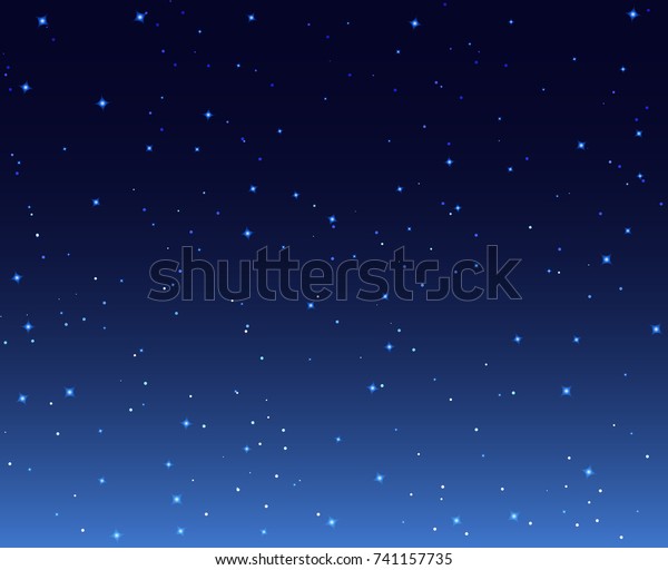 夜星の空の背景イラスト 銀河夜星空の壁紙 のベクター画像素材 ロイヤリティフリー