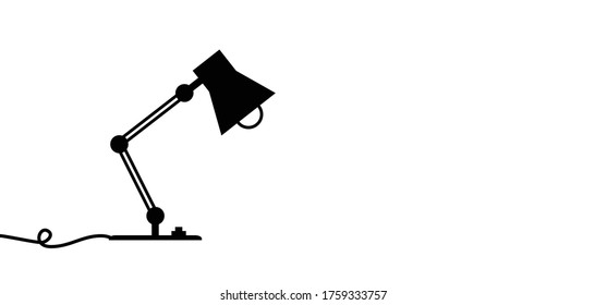 Night table, office desktop lamp Comic brain electric lamp idea doodle FAQ business loading concept Fun vector light bulb icon or sign ideas Brilliant lightbulb education or invention pictogram banner