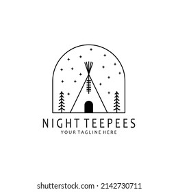 diseño de ilustraciones vectoriales del logotipo de los pepinos nocturnos, simple, lineal, insignia