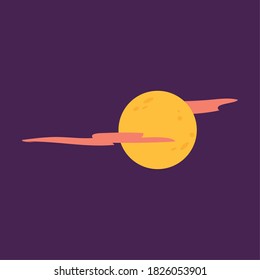 Night of terror. Hallowwen celebration icon - Vector