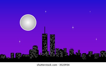 Night Time City Scape