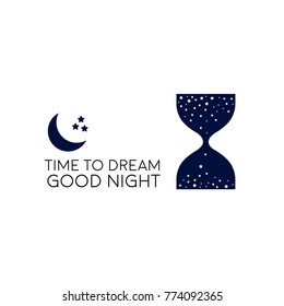 Night time. Time to dream. Good night. Conceptual idea. 