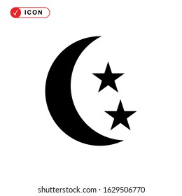 night time icon or logo isolated sign symbol vector illustration - high quality black style vector icons
