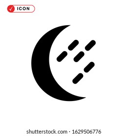 night time icon or logo isolated sign symbol vector illustration - high quality black style vector icons

