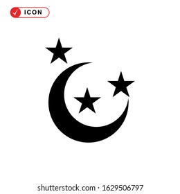 night time icon or logo isolated sign symbol vector illustration - high quality black style vector icons
