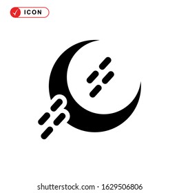 night time icon or logo isolated sign symbol vector illustration - high quality black style vector icons
