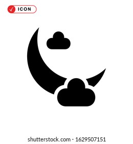 night time icon or logo isolated sign symbol vector illustration - high quality black style vector icons
