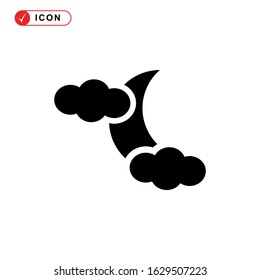 night time icon or logo isolated sign symbol vector illustration - high quality black style vector icons
