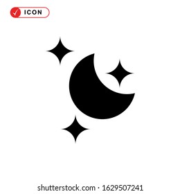 night time icon or logo isolated sign symbol vector illustration - high quality black style vector icons
