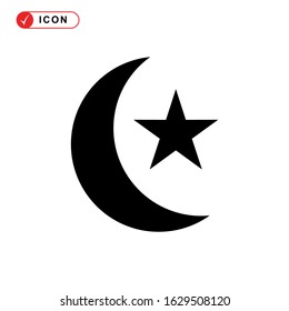 night time icon or logo isolated sign symbol vector illustration - high quality black style vector icons
