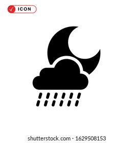 night time icon or logo isolated sign symbol vector illustration - high quality black style vector icons
