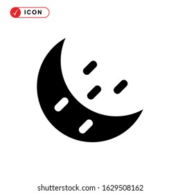 night time icon or logo isolated sign symbol vector illustration - high quality black style vector icons
