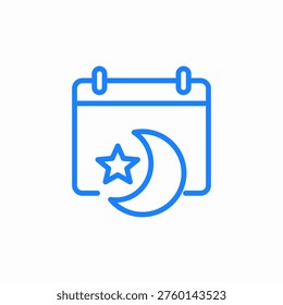 night time icon sign vector