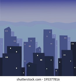 A night town