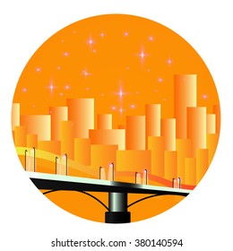 night town, flat, Sand City, a city in the desert, the golden city