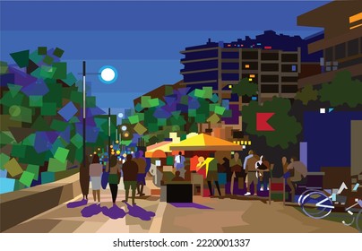 Night travel is popular with young people.