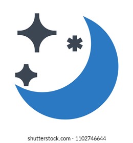 night vector icon