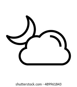 Night Vector Icon
