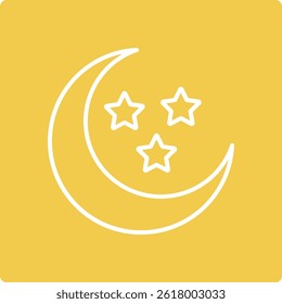 Icono de Vector nocturno. Se puede utilizar para aplicaciones de impresión, móviles y de Web.