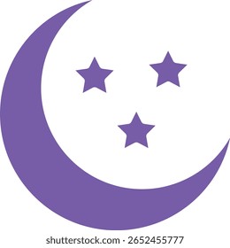 Ícone de vetor noturno. Pode ser usado para impressão, aplicativos móveis e da Web.