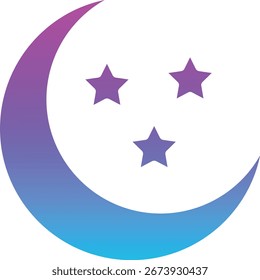 Icono de Vector nocturno. Se puede utilizar para aplicaciones de impresión, móviles y de Web.