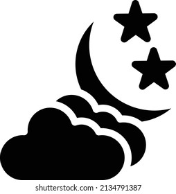 Night Vector Icon Design Illustration