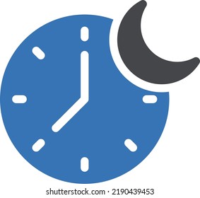night  Vector illustration on a transparent background. Premium quality symmbols. Glyphs vector icons for concept and graphic design. 
