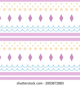 Night. Vector pattern in flat style