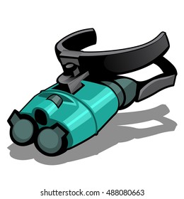 Night vision goggles isolated on a white background. Vector illustration.
