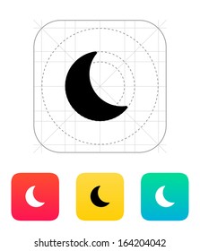 Night weather icon. Vector illustration.
