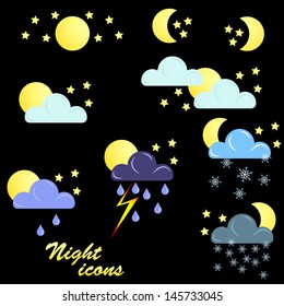 night weather  set