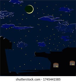 the night without the light at house
