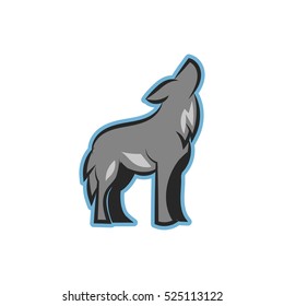 Night Wolf Logo Design Template