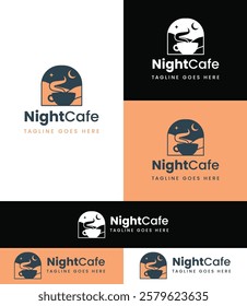 Nightcafe Logo  vector Template for branding
