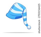 Nightcap hat vector isolated illustration