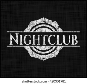 Nightclub chalk emblem