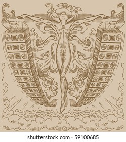 nightclub dj event poster
