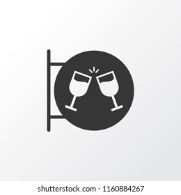 Nightclub icon symbol. Premium quality isolated cocktail sign element in trendy style.