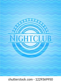 Nightclub water emblem.