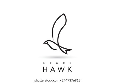 Nighthawk logo with minimalistic design.