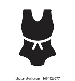 nightie vector glyph flat icon 