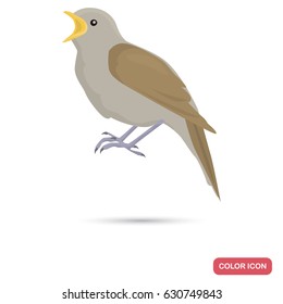 Nightingale color flat icon for web and mobile design