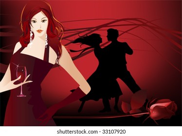 Vida nocturna. Todos los elementos y texturas son objetos individuales. Escala de ilustración vectorial a cualquier tamaño.